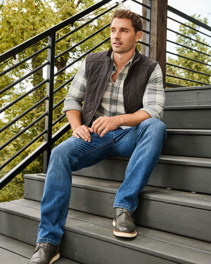 CHAPIN FLANNEL-LINED QUILTED VEST