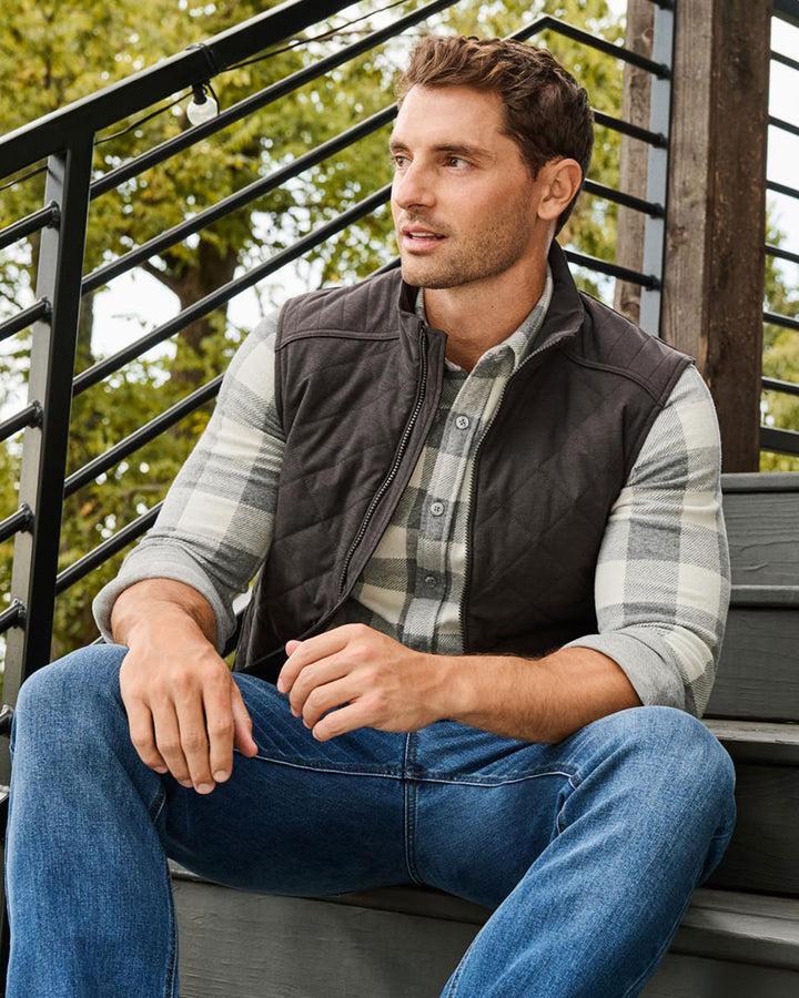 CHAPIN FLANNEL-LINED QUILTED VEST