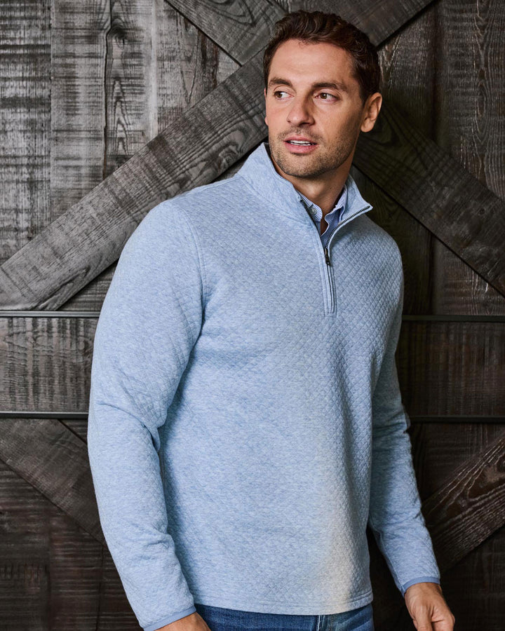 BRADNER SUPER SOFT QUILTED 1/4-ZIP