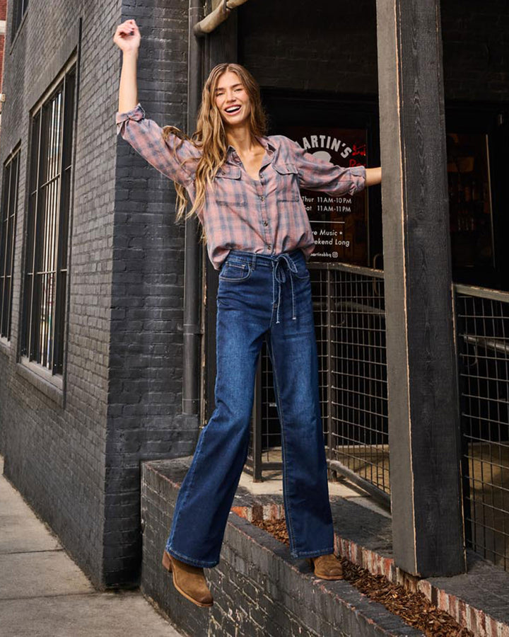 LYNSEY WIDE LEG KNIT JEAN