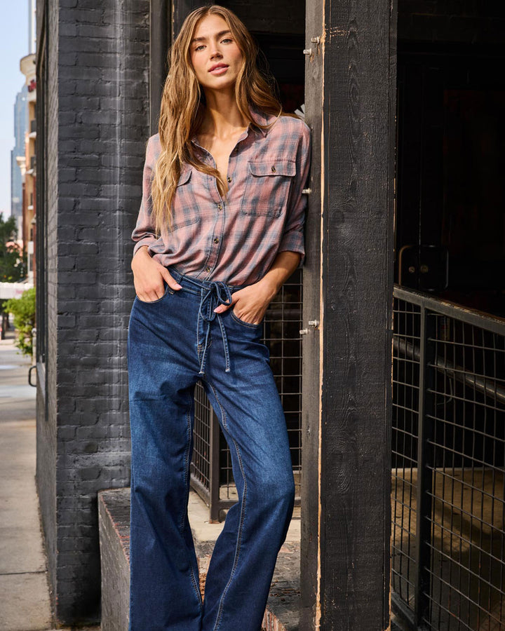 LYNSEY WIDE LEG KNIT JEAN