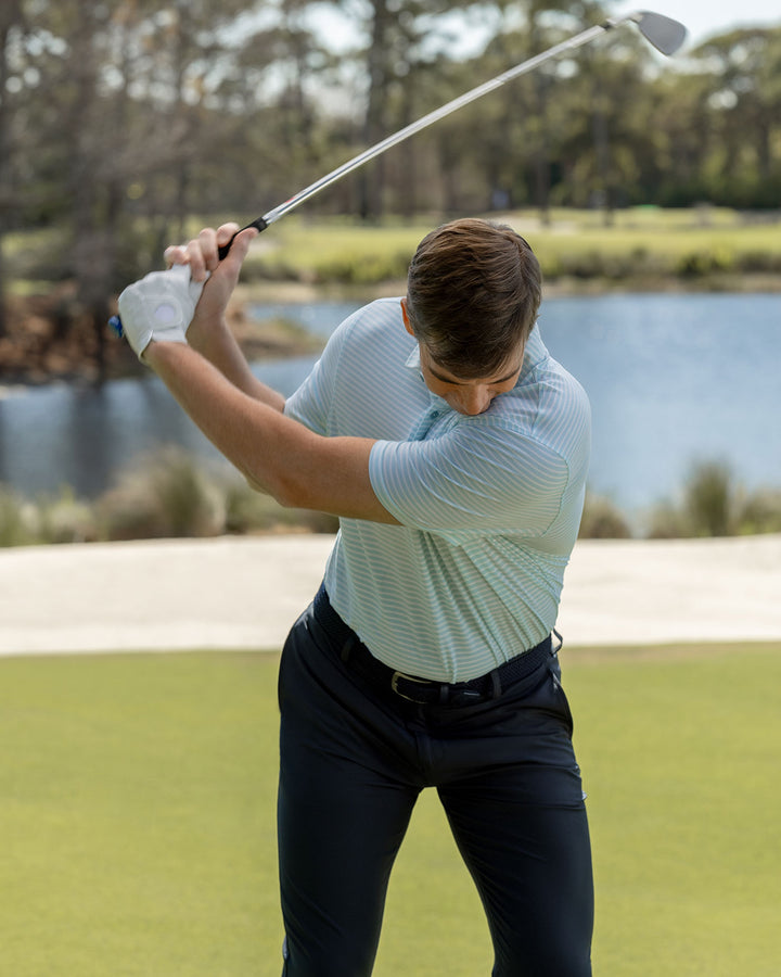 ELITE MINI STRIPE PERFORMANCE POLO