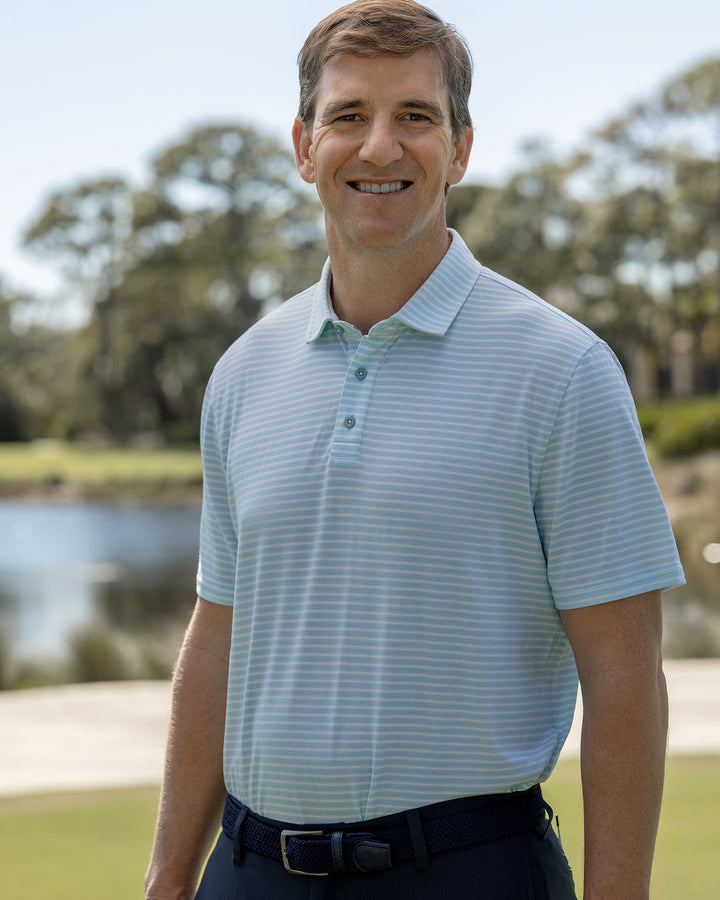 ELITE MINI STRIPE PERFORMANCE POLO