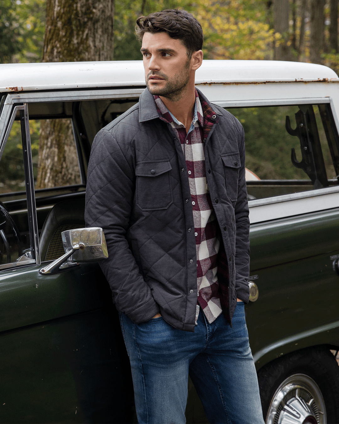 CHAPIN FLANNEL-LINED QUILTED JACKET