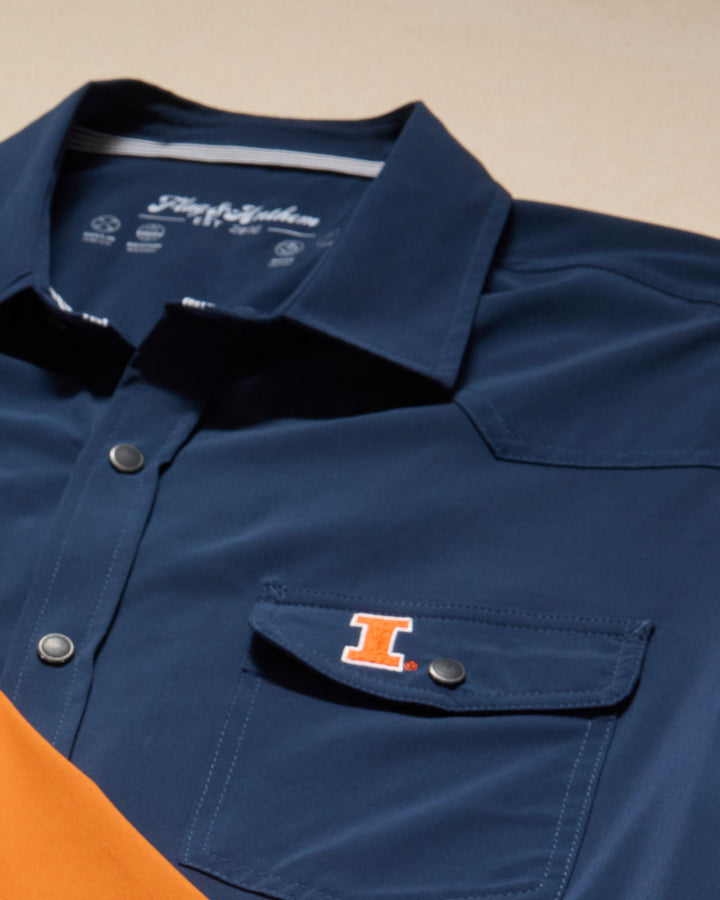 ILLINOIS UPF PERFORMANCE WESTERN SHIRT