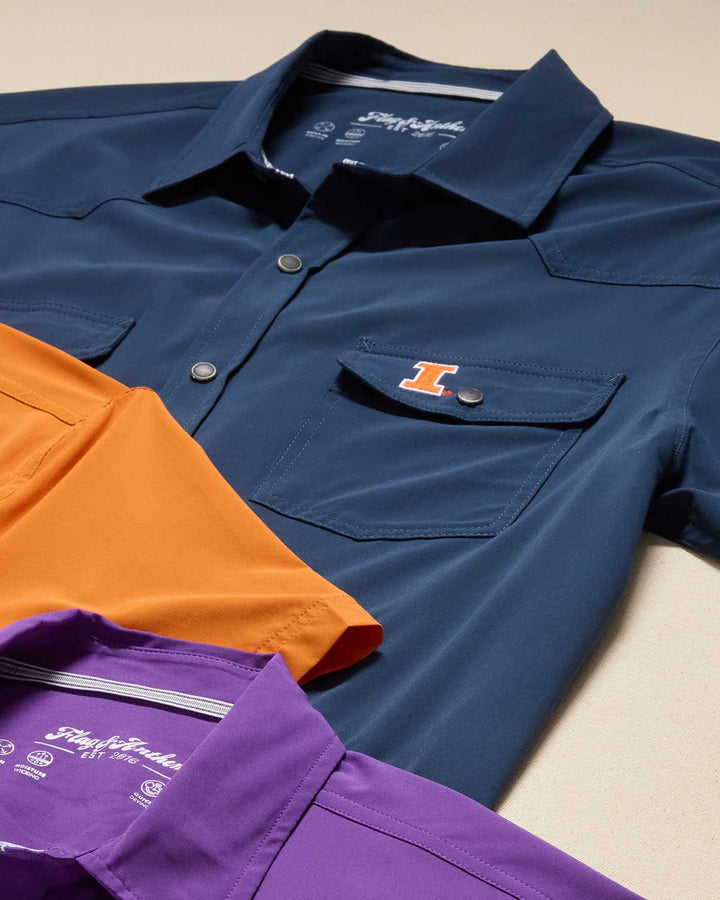 ILLINOIS UPF PERFORMANCE WESTERN SHIRT