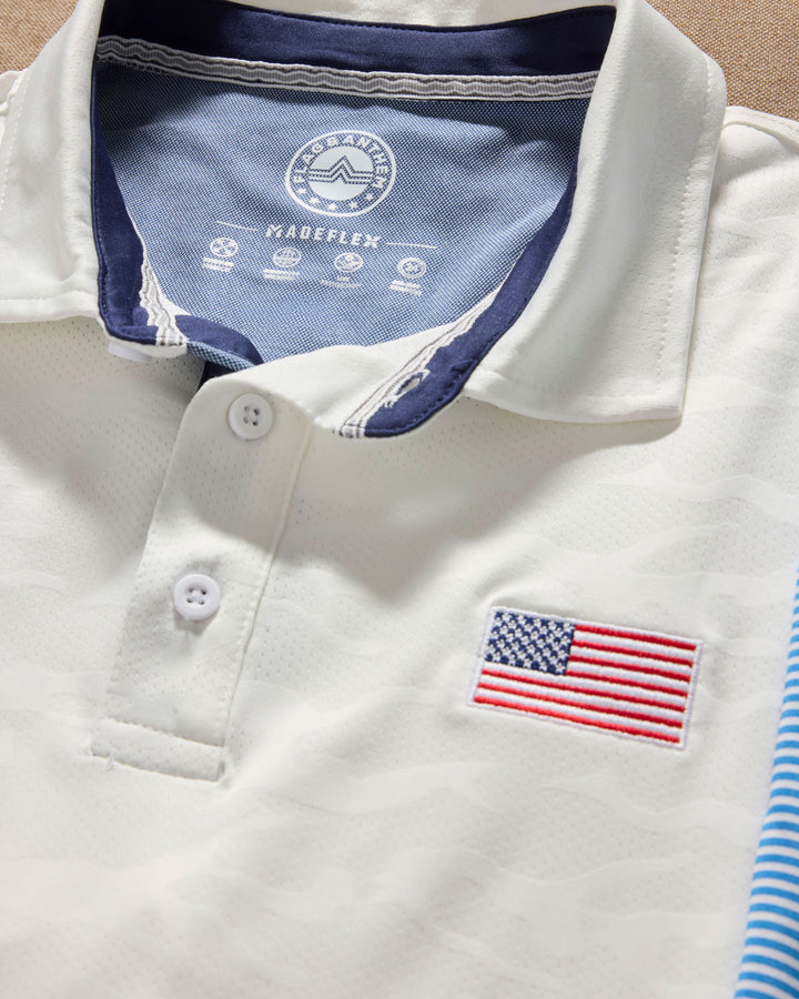 ARCADIA FLAG CAMO PERFORMANCE POLO