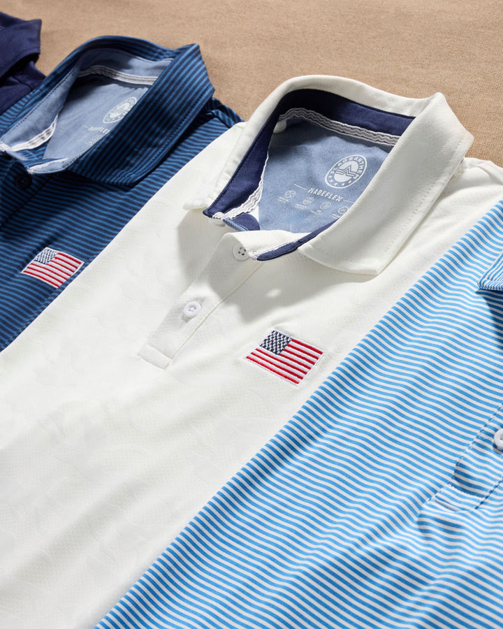 ARCADIA FLAG CAMO PERFORMANCE POLO