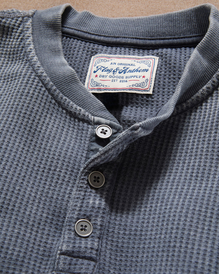 VINTAGE SOFT WAFFLE HENLEY
