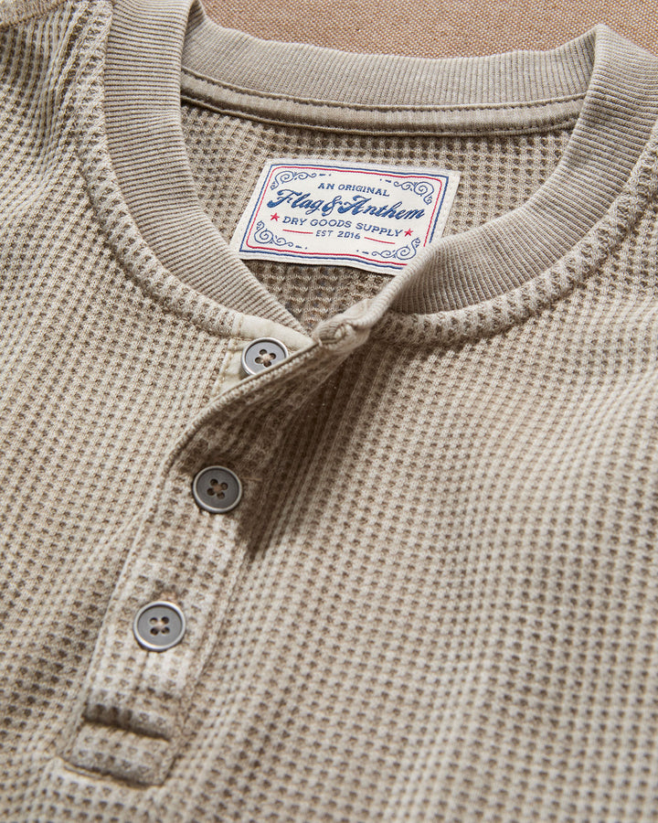 VINTAGE SOFT WAFFLE HENLEY