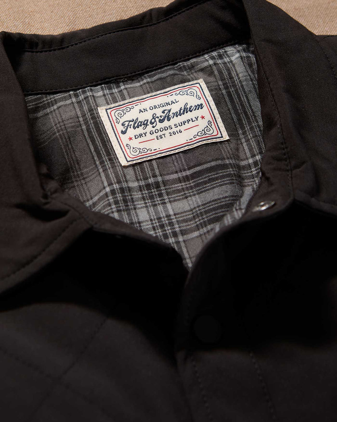 CHAPIN FLANNEL-LINED QUILTED JACKET