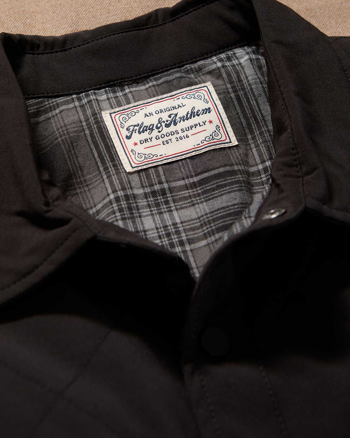 CHAPIN FLANNEL-LINED QUILTED JACKET