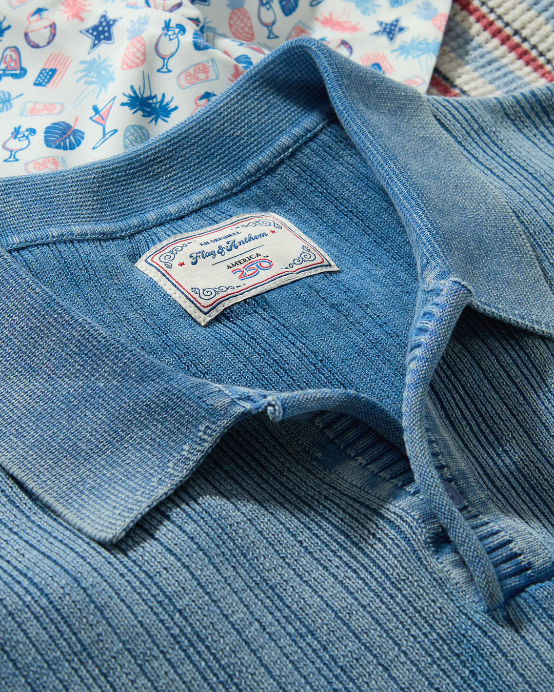 A250 GAFFNEY VINTAGE WASHED SWEATER POLO