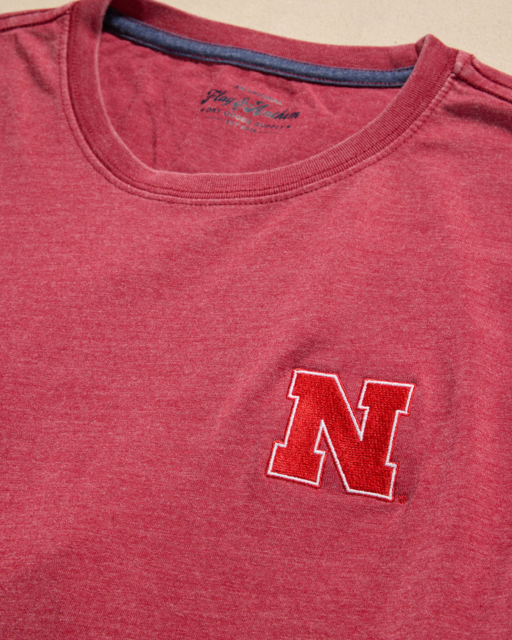 NEBRASKA DREWSVILLE BURNOUT CREWNECK TEE