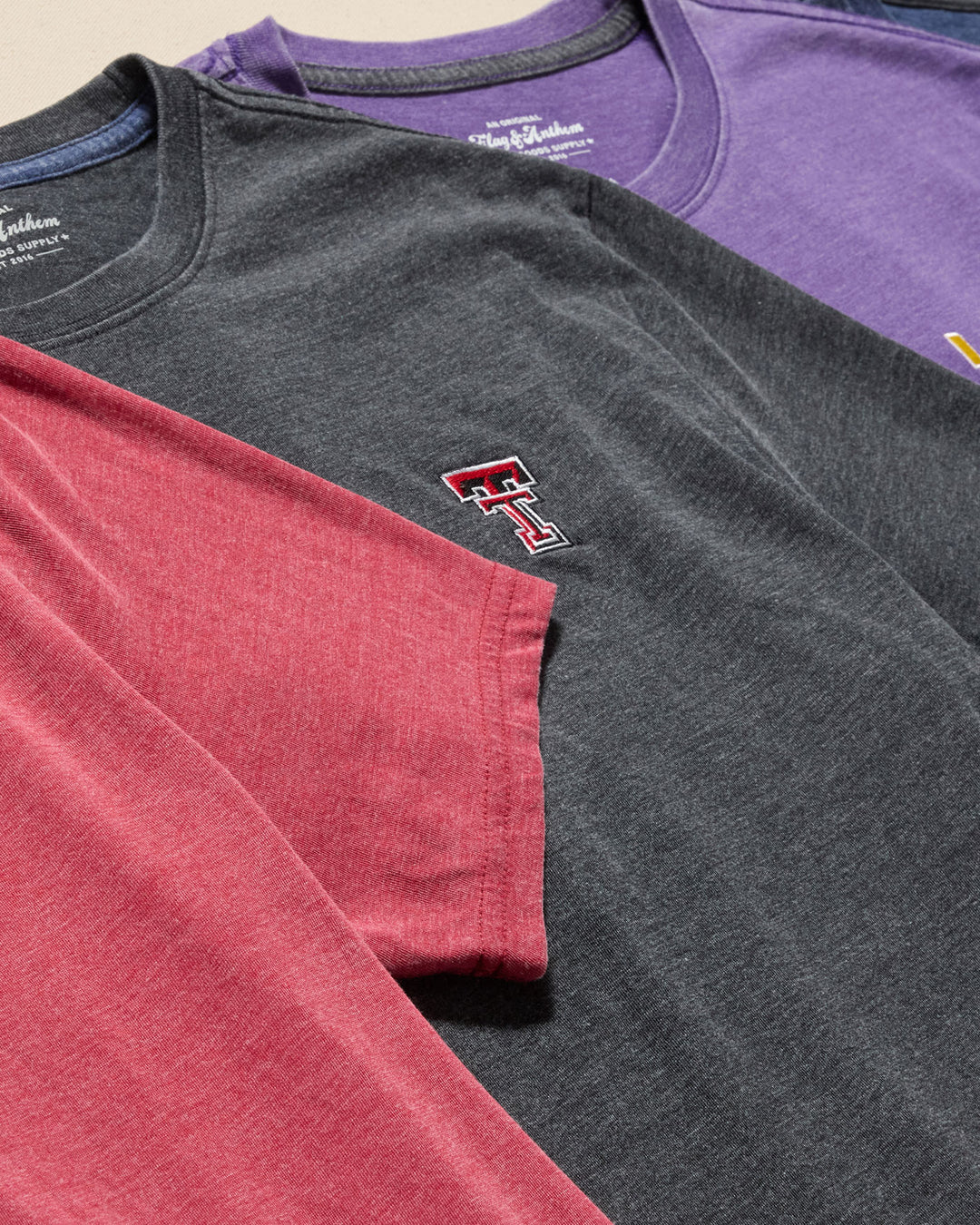 TEXAS TECH DREWSVILLE BURNOUT CREWNECK TEE