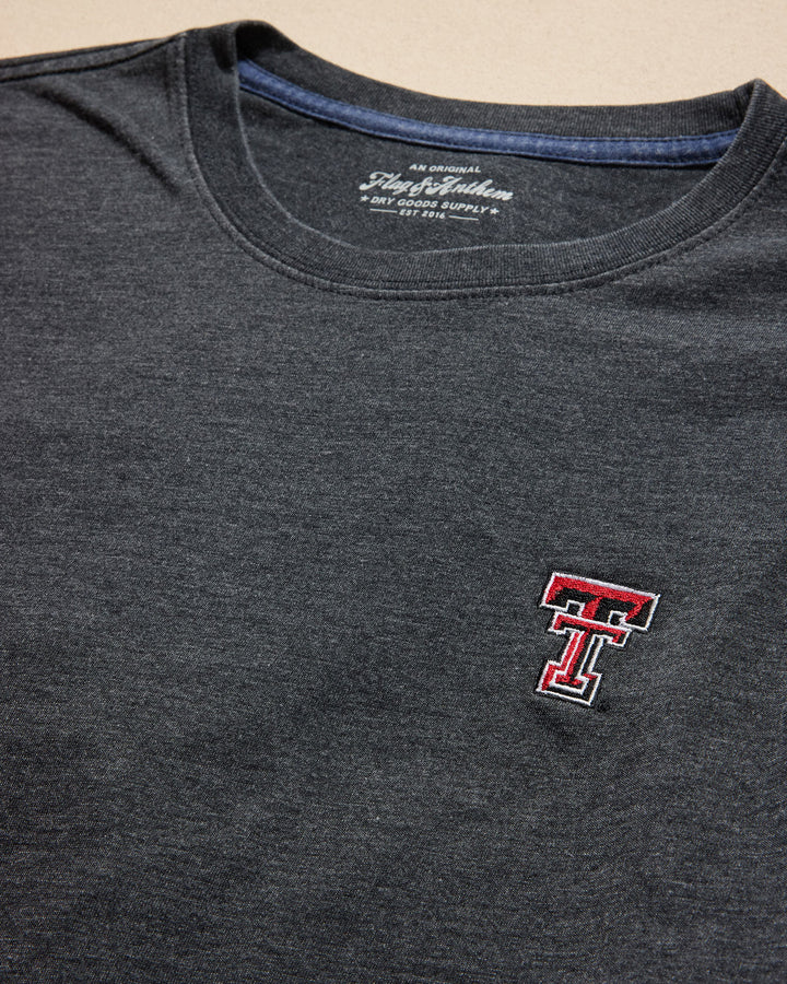 TEXAS TECH DREWSVILLE BURNOUT CREWNECK TEE