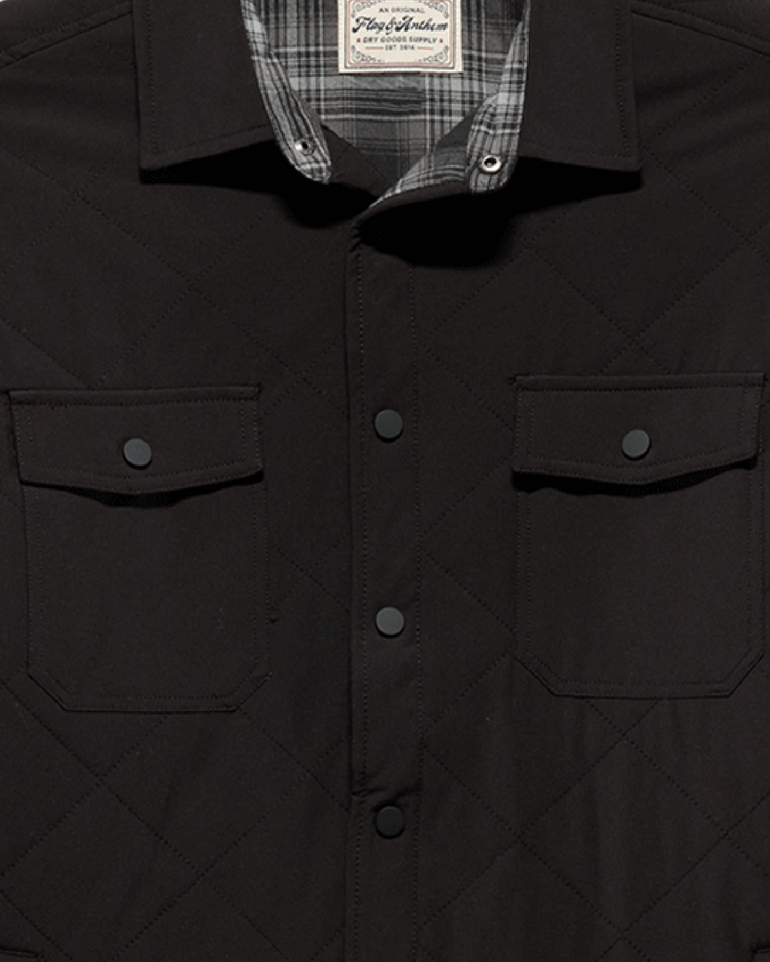 CHAPIN FLANNEL-LINED  QUILTED JACKET BIG & TALL