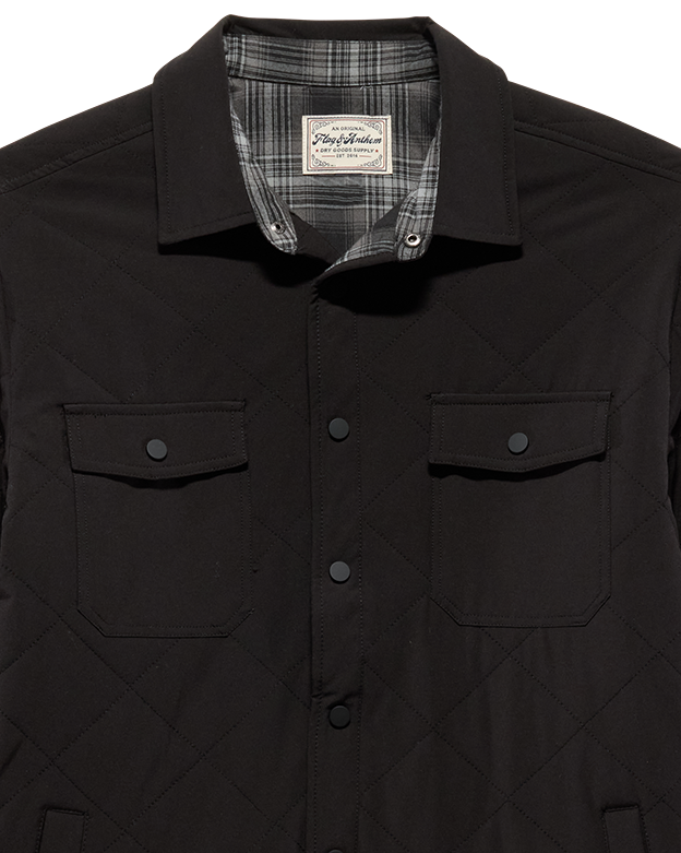CHAPIN FLANNEL-LINED QUILTED JACKET