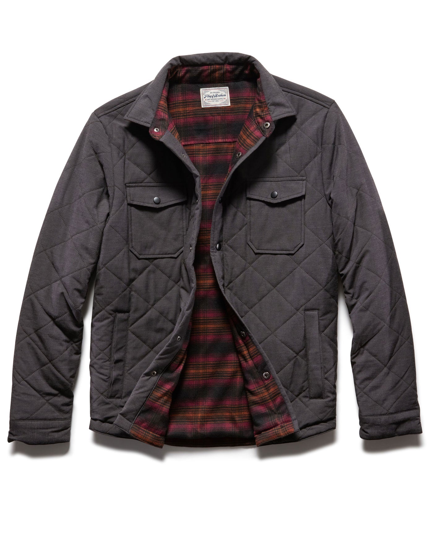 CHAPIN QUILTED FLANNEL-LINED SHIRT JACKET