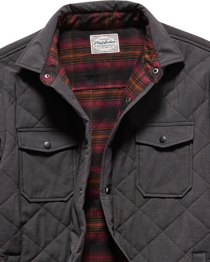 CHAPIN FLANNEL-LINED QUILTED JACKET BIG & TALL