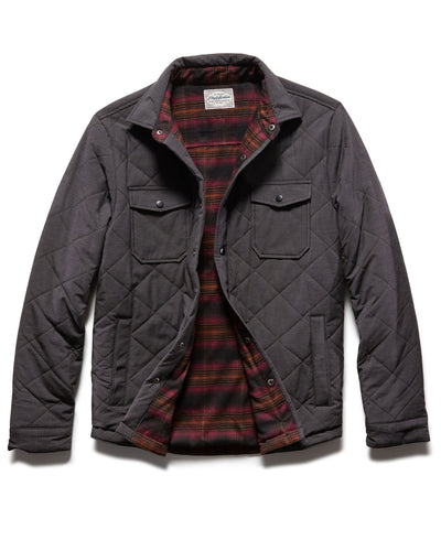CHAPIN QUILTED FLANNEL-LINED SHIRT JACKET