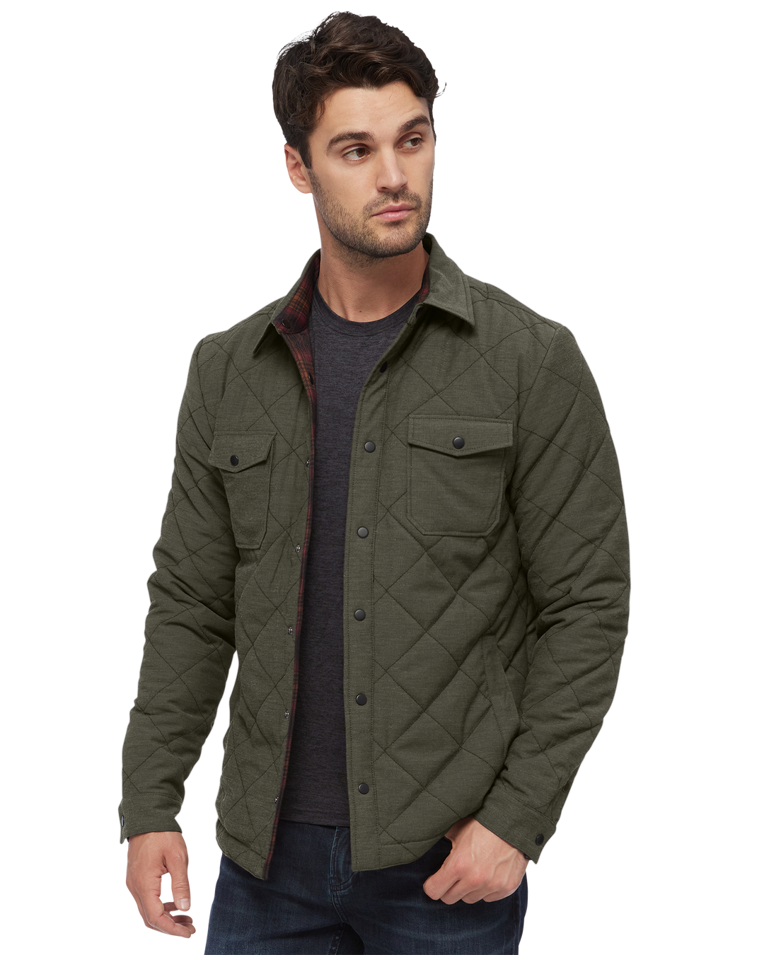 CHAPIN FLANNEL-LINED QUILTED JACKET