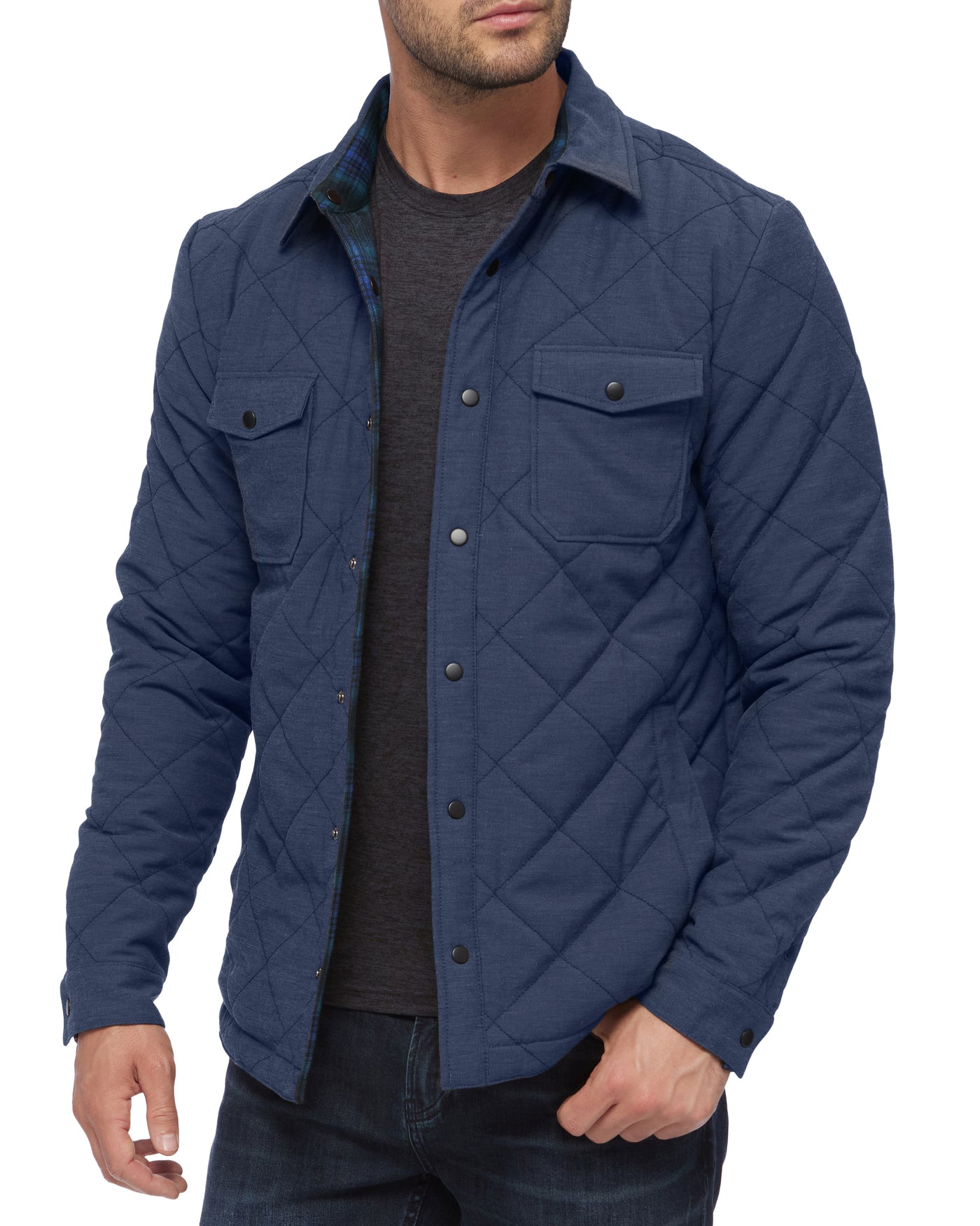CHAPIN FLANNEL-LINED QUILTED JACKET