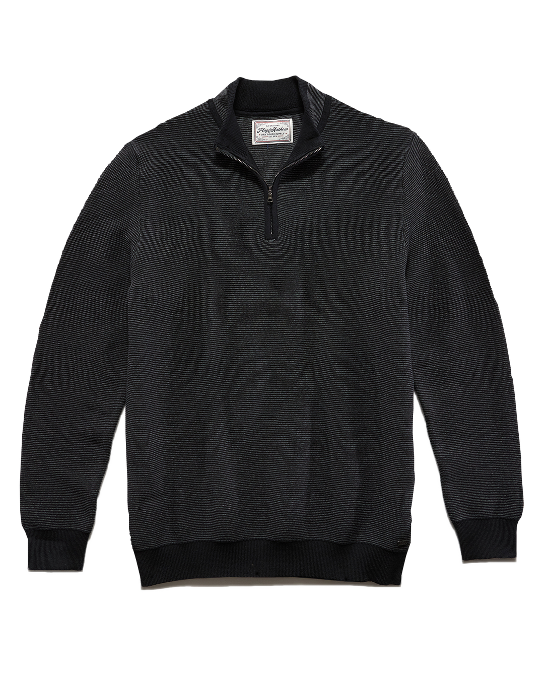 HUMPHREY MINI STRIPE 1/4-ZIP SWEATER