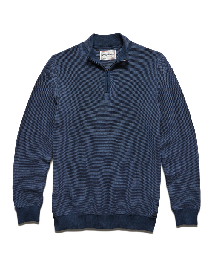 HUMPHREY MINI STRIPE 1/4-ZIP SWEATER