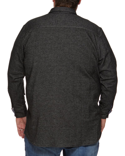 BURNSVILLE STRETCH FLANNEL SHIRT BIG & TALL
