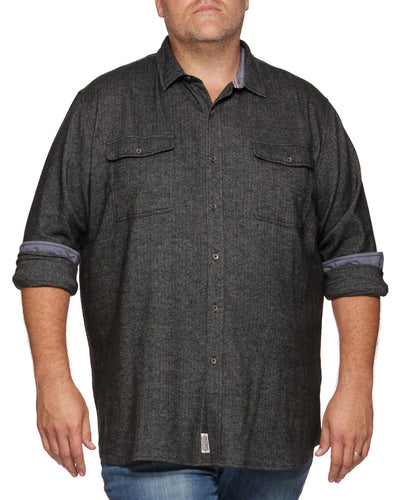 BURNSVILLE STRETCH FLANNEL SHIRT BIG & TALL