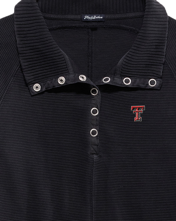 TEXAS TECH ADRIANA SNAP PULLOVER