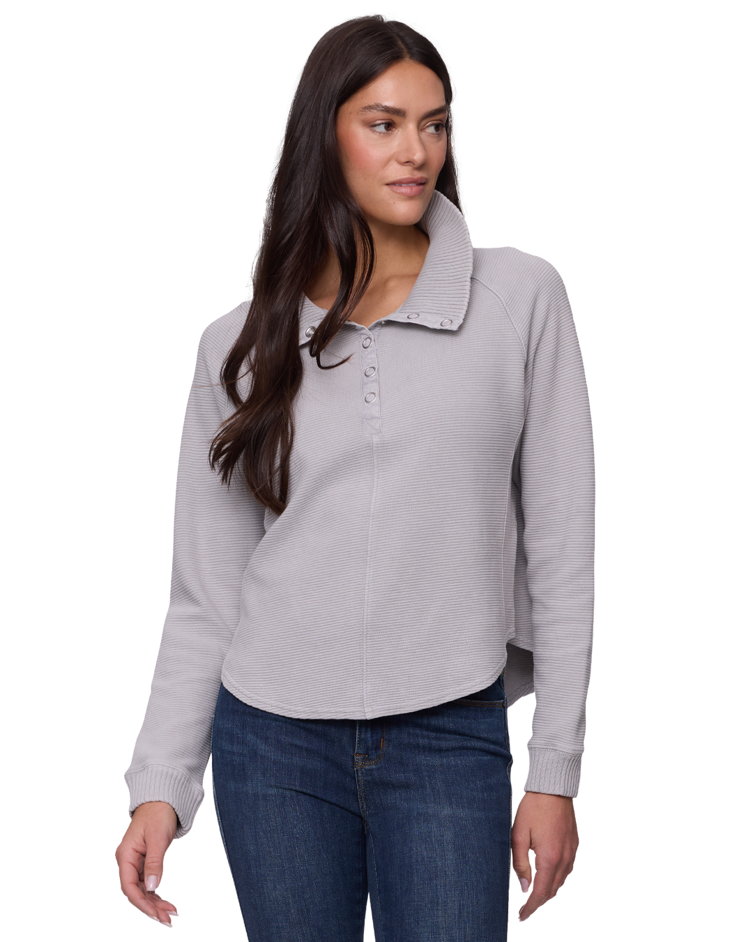 ADRIANA SNAP FRONT PULLOVER