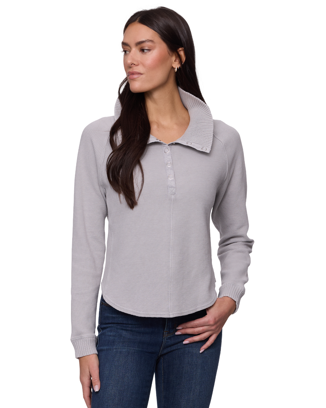 ADRIANA SNAP FRONT PULLOVER