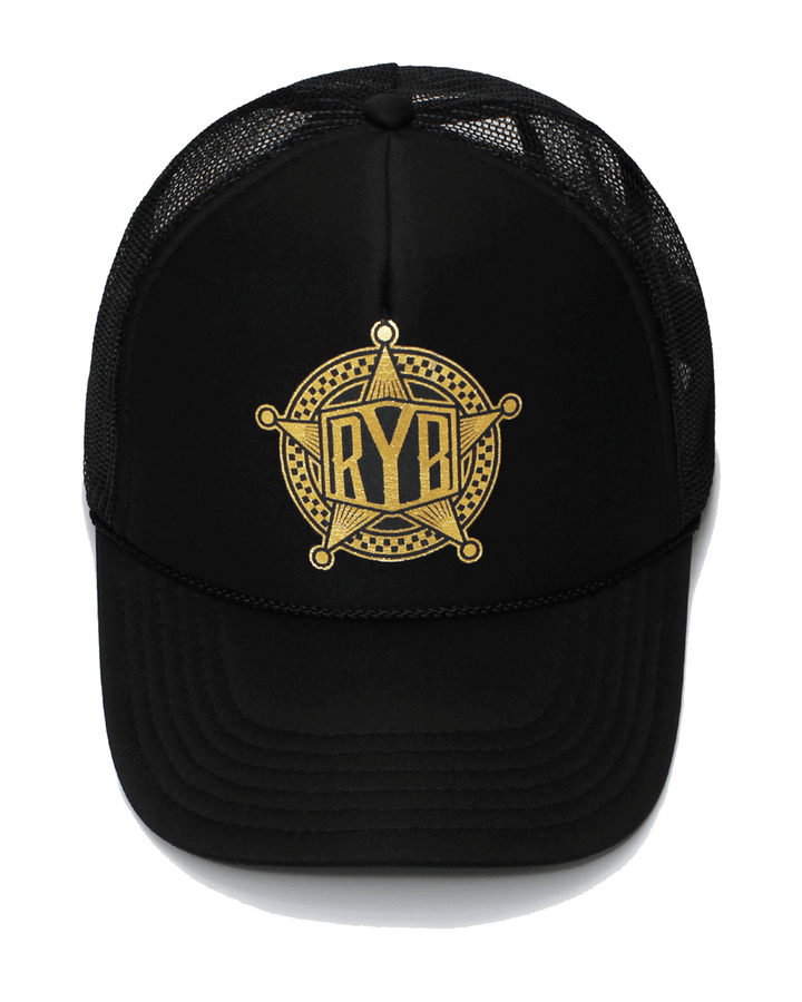 BLANEY GOLD FOIL YRB TRUCKER HAT