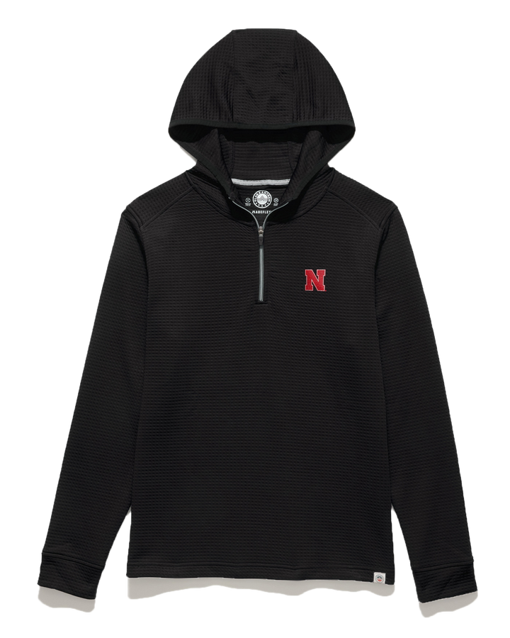 NEBRASKA LEGACY PERFORMANCE WAFFLE 1/4-ZIP HOODIE