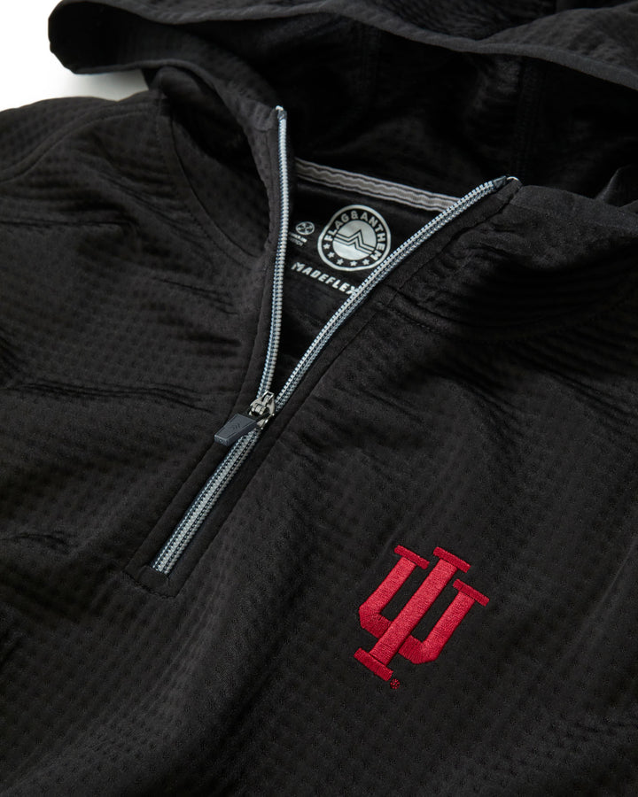 INDIANA LEGACY PERFORMANCE WAFFLE 1/4-ZIP HOODIE