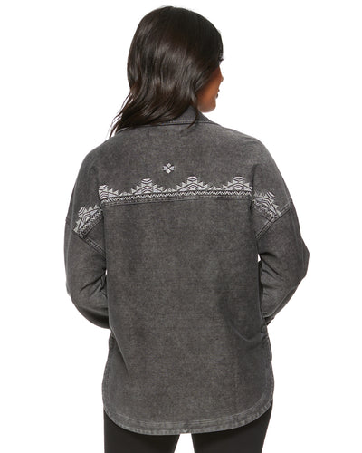 CASSIDY KNIT SHIRT JACKET