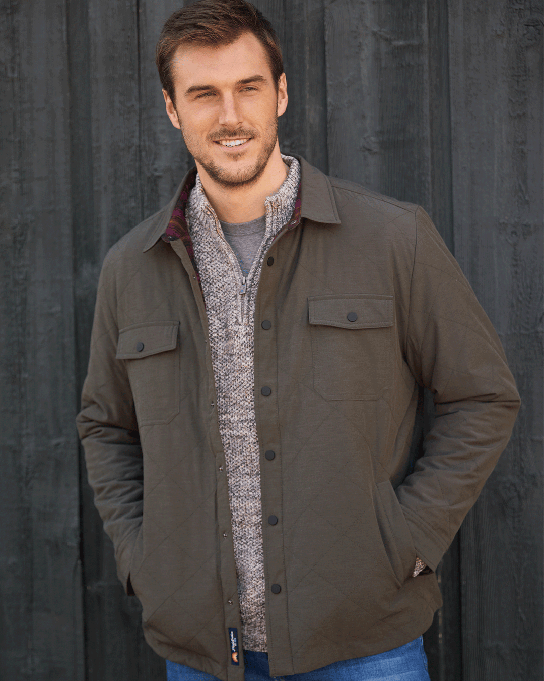 CHAPIN FLANNEL-LINED QUILTED JACKET