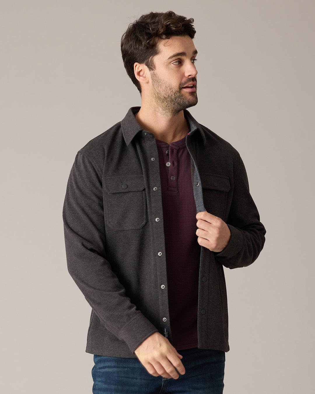 CHATSWORTH SOFT WAFFLE HENLEY