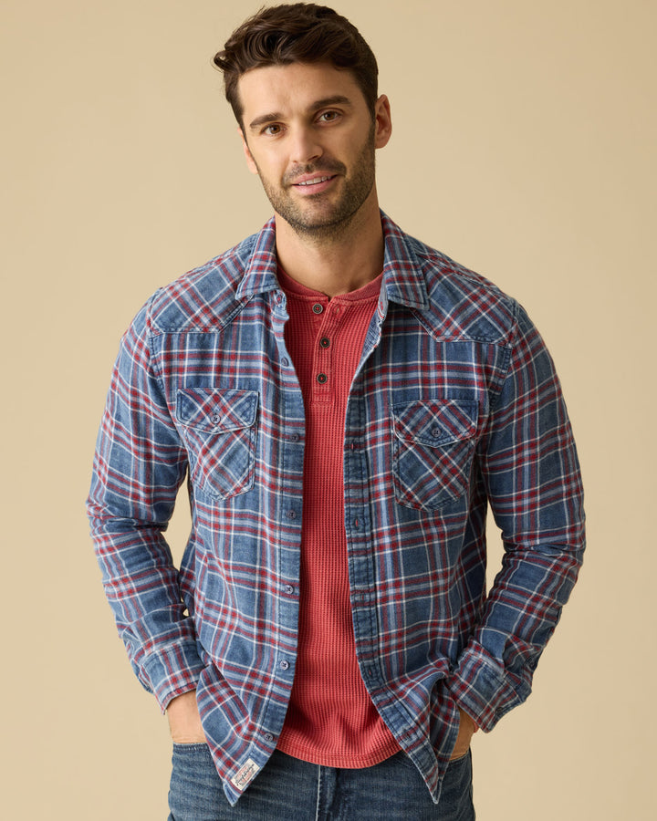 VINTAGE SOFT WAFFLE HENLEY