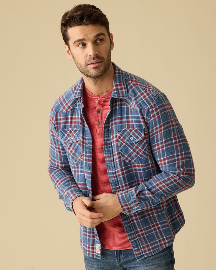 VINTAGE SOFT WAFFLE HENLEY