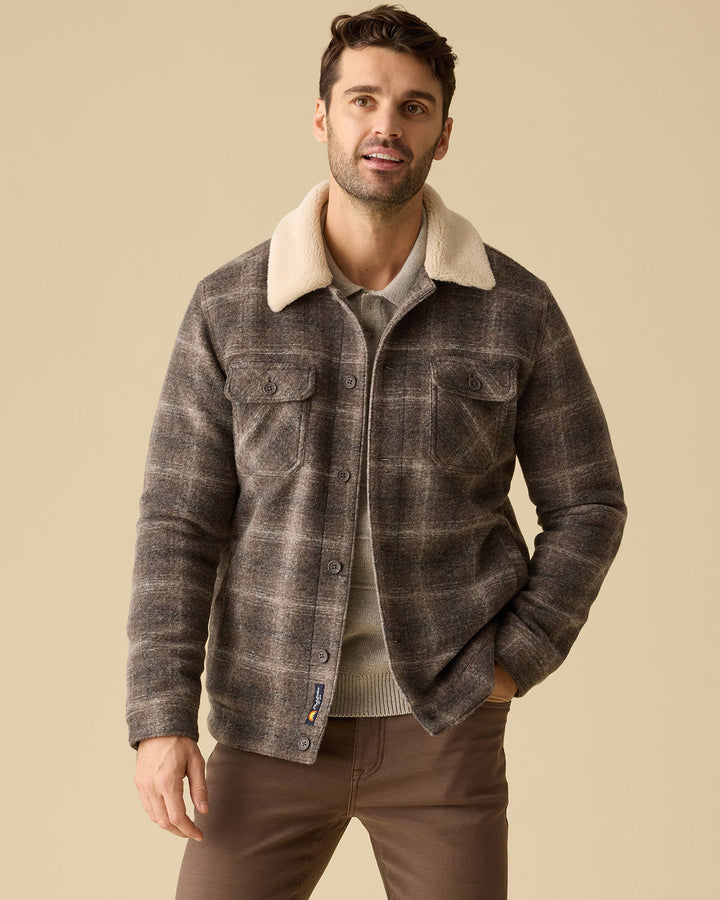 BROOKWOOD SHERPA-LINED JACKET