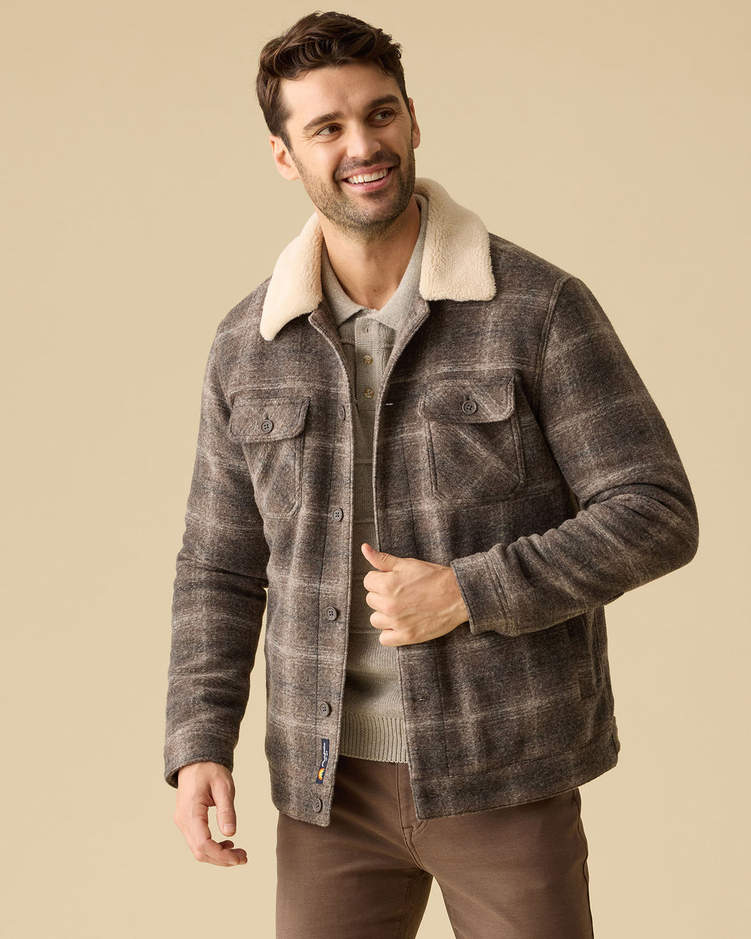 BROOKWOOD SHERPA-LINED JACKET