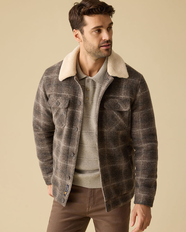 BROOKWOOD SHERPA-LINED JACKET