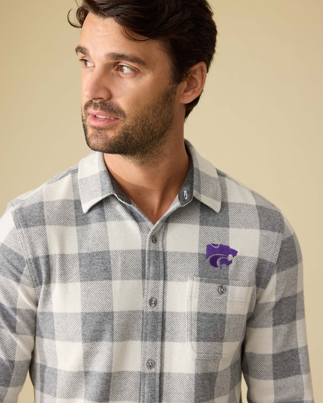 KANSAS STATE HERO STRETCH FLANNEL SHIRT