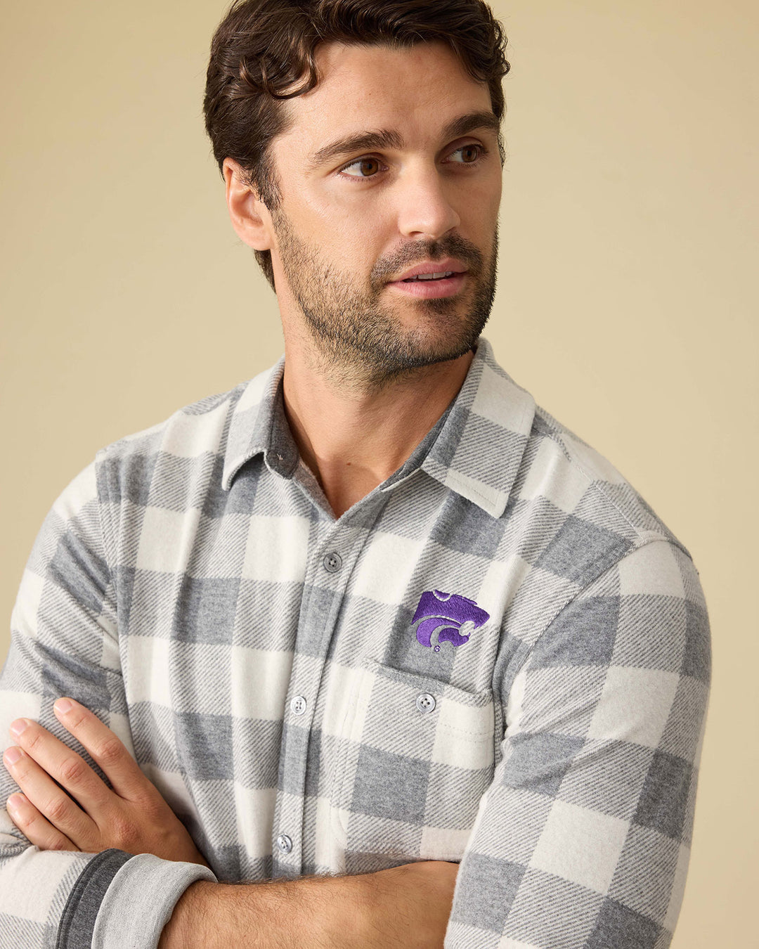 KANSAS STATE HERO STRETCH FLANNEL SHIRT