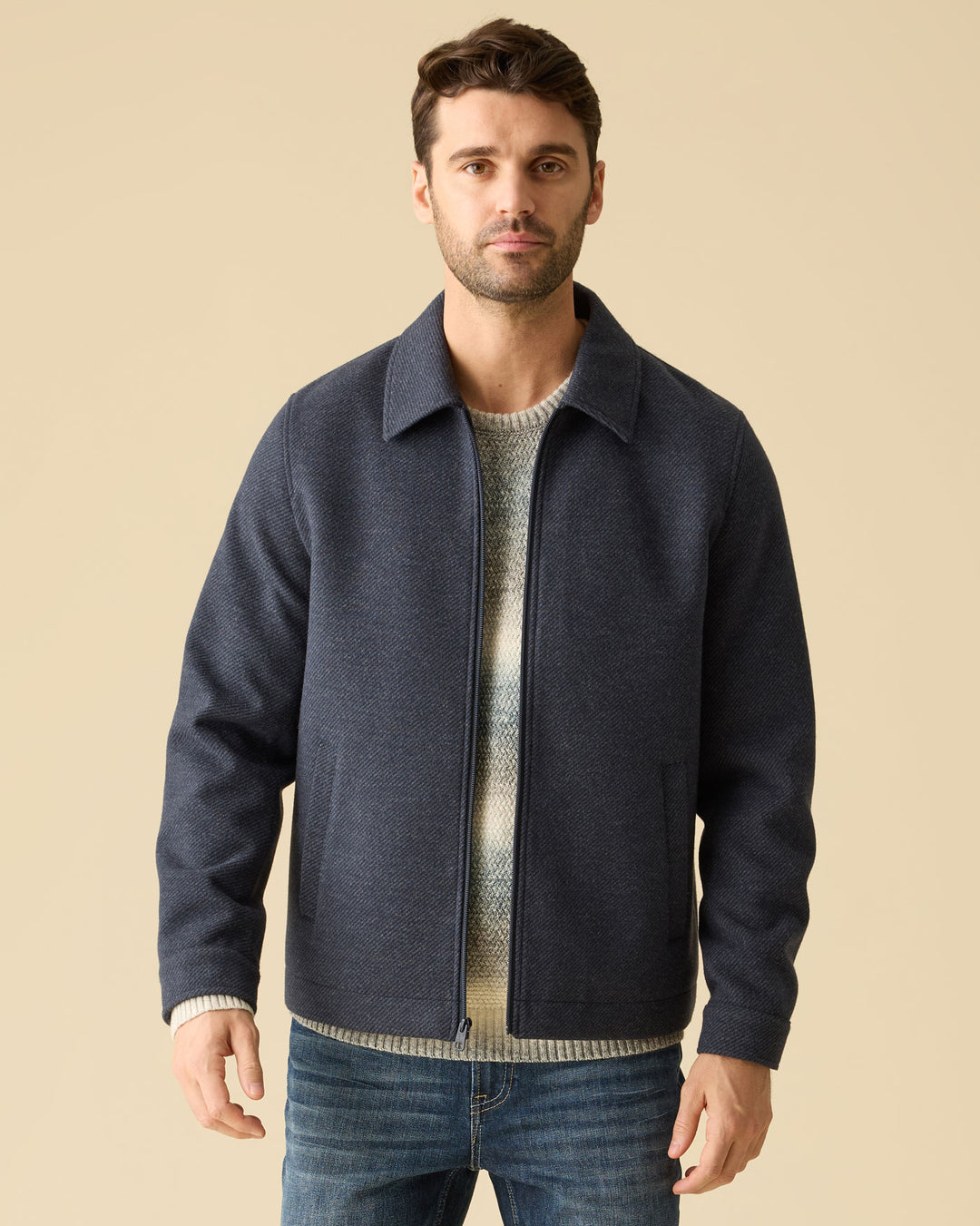 GILBERT BRUSHED TWILL JACKET