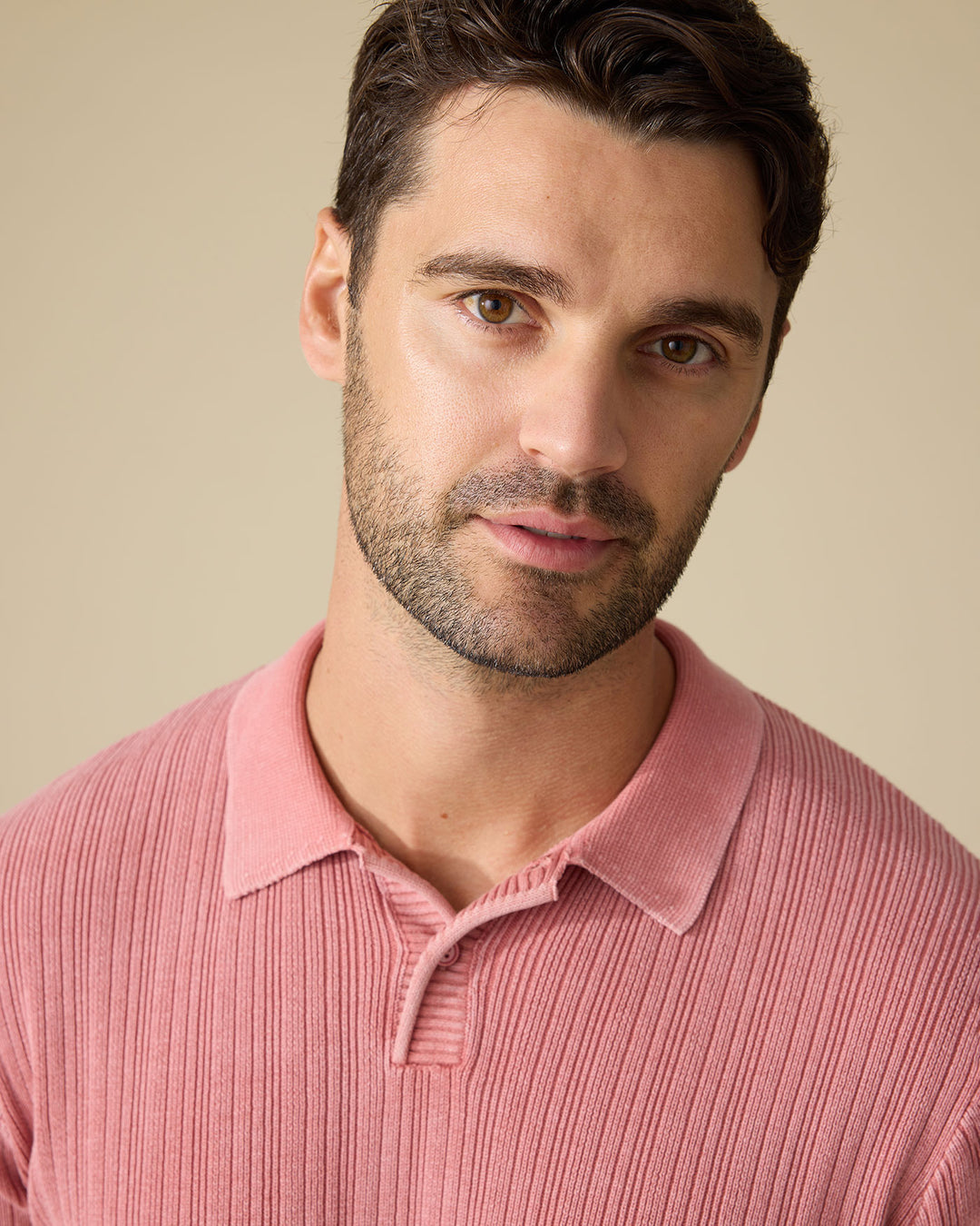 A250 GAFFNEY VINTAGE WASHED SWEATER POLO