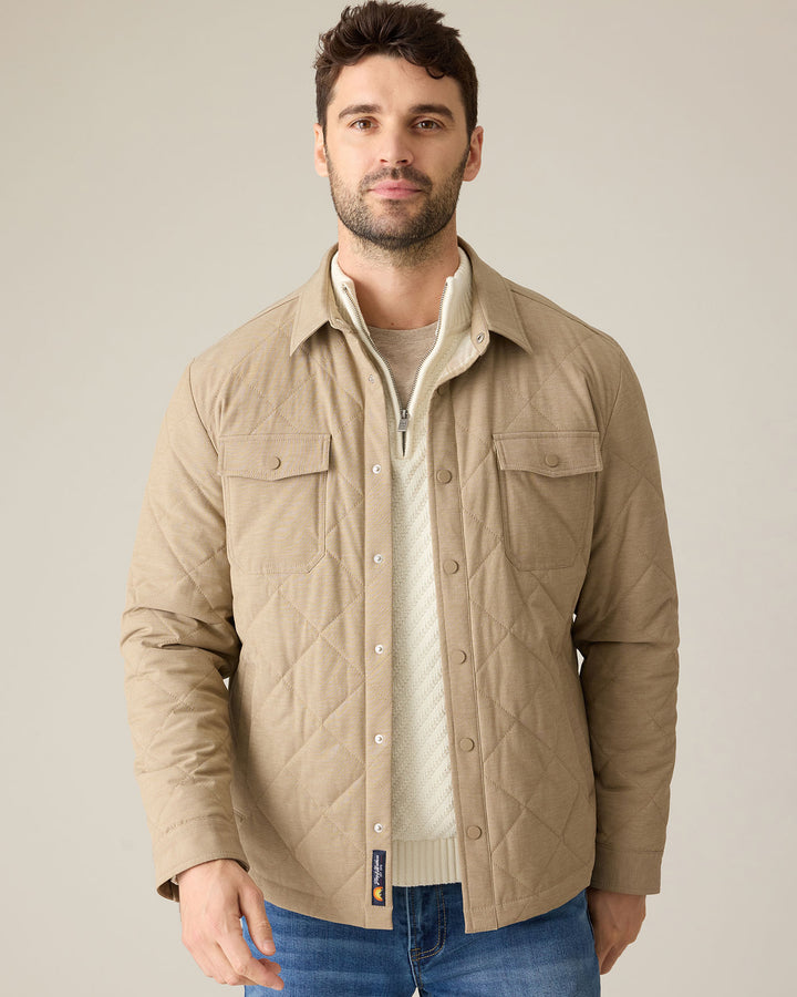 CHAPIN FLANNEL-LINED QUILTED JACKET